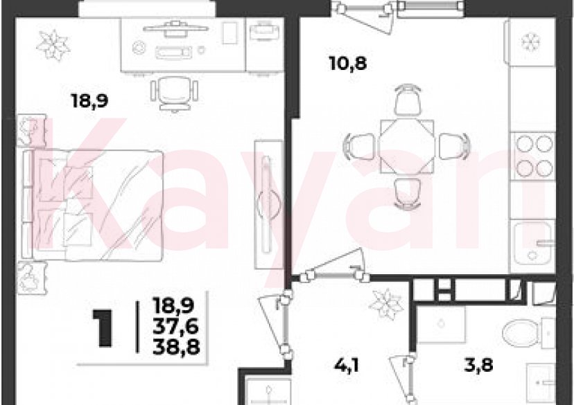 Продажа 1-комн. квартиры, 37.6 кв.м фото 0 Продажа 1-комн. квартиры, 37.6 кв.м фото 0