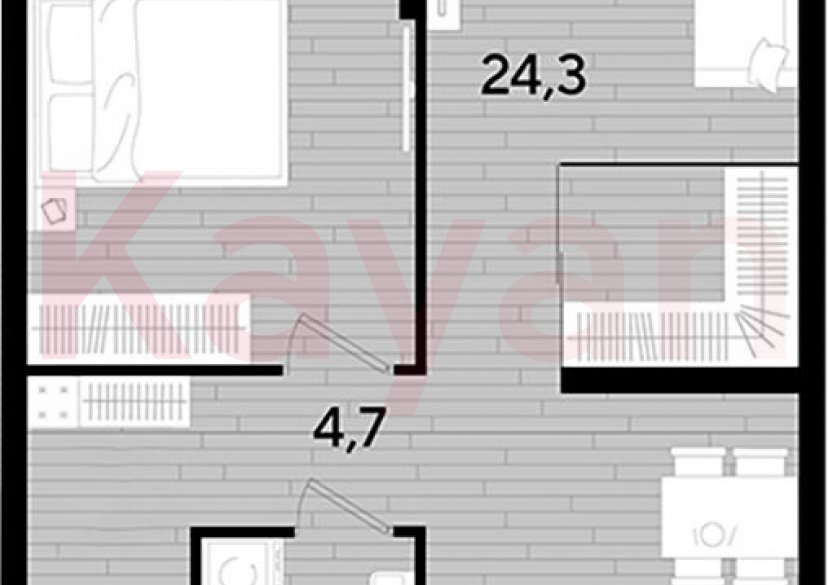 Продажа 1-комн. квартиры, 47.7 кв.м фото 0 Продажа 1-комн. квартиры, 47.7 кв.м фото 0