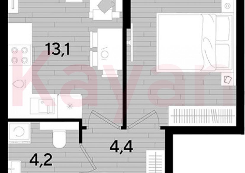 Продажа 1-комн. квартиры, 34.6 кв.м фото 0 Продажа 1-комн. квартиры, 34.6 кв.м фото 0
