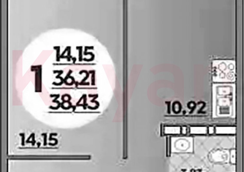 Продажа 1-комн. квартиры, 36.21 кв.м фото 0 Продажа 1-комн. квартиры, 36.21 кв.м фото 0