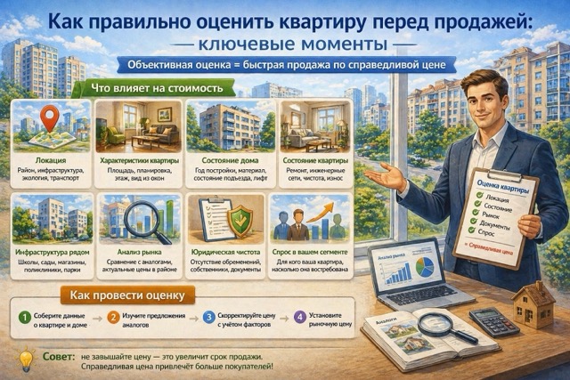 Как правильно оценить квартиру перед продажей — средний размер.
