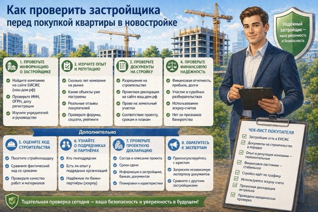 Как проверить застройщика перед покупкой квартиры в новостройке