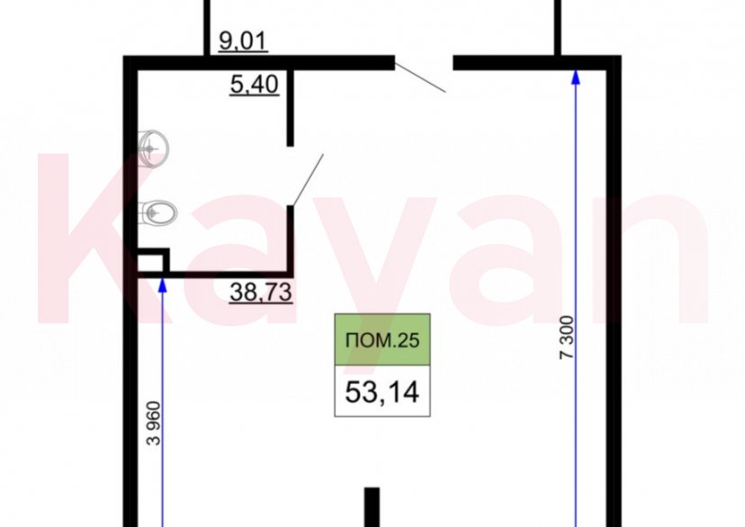 Аренда коммерции, 54 кв.м (Свободного назначения) фото 8