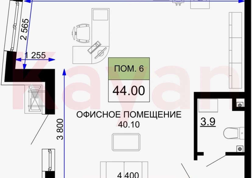 Продажа коммерции, 44 кв.м (Свободного назначения) фото 4