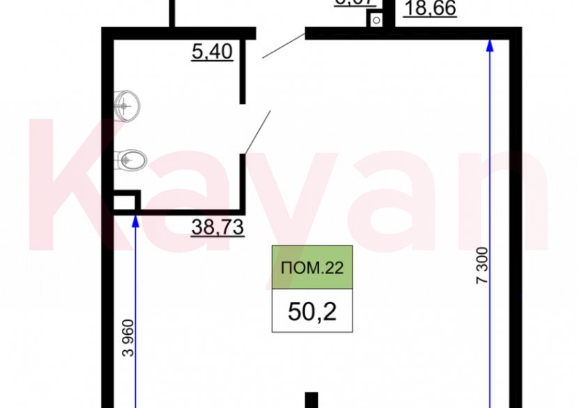Аренда коммерции, 50 кв.м (Свободного назначения) фото 1