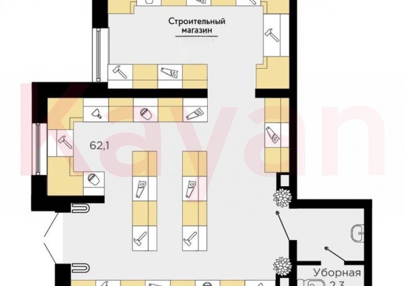 Продажа коммерции, 66 кв.м (Свободного назначения) фото 6