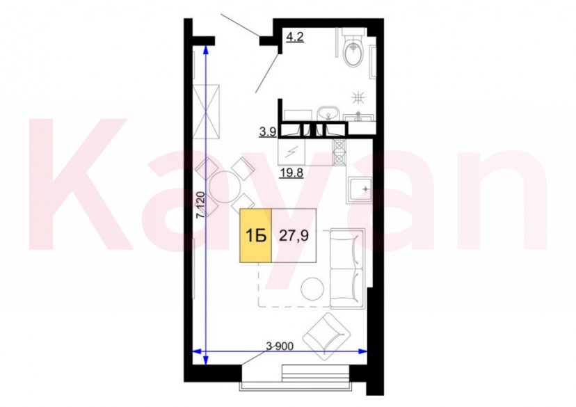 Продажа коммерции, 28 кв.м (Гостиница) фото 7