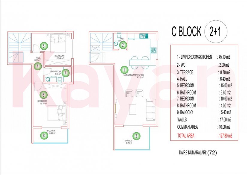 Продажа 2-комн. квартиры, 55 кв.м фото 45