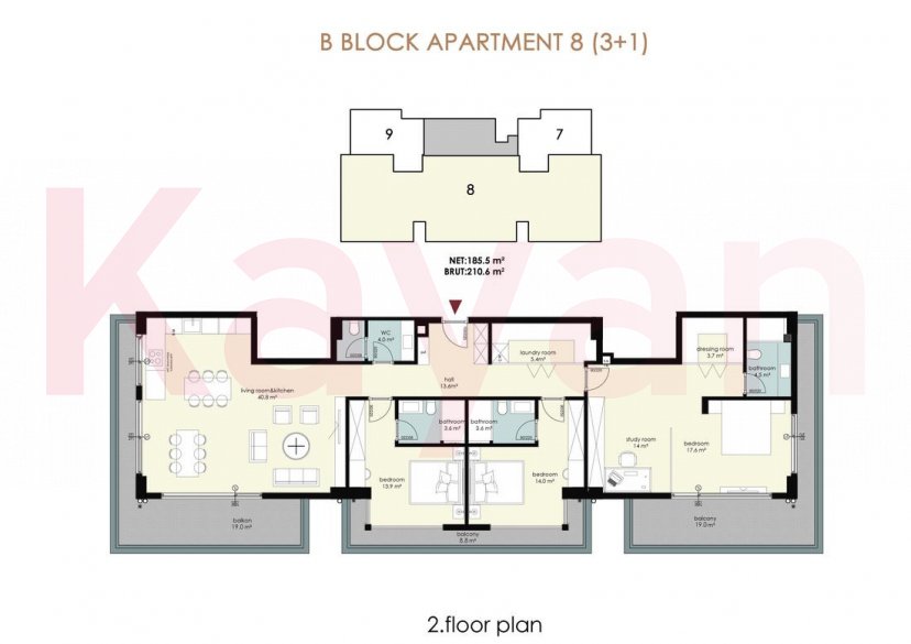 Продажа 3-комн. квартиры, 175 кв.м фото 32