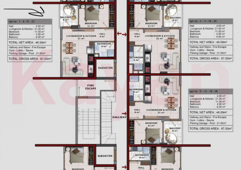 Продажа 2-комн. квартиры, 67 кв.м фото 5