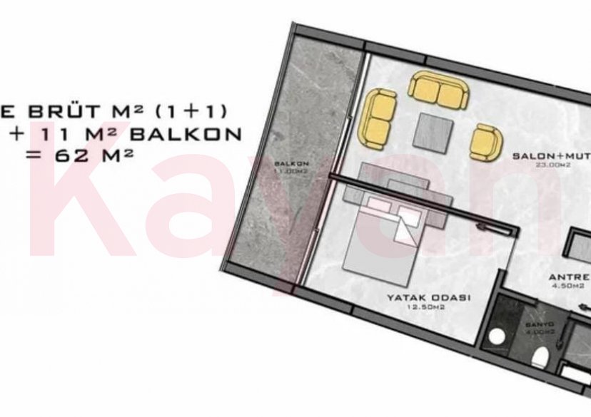 Продажа 2-комн. квартиры, 62 кв.м фото 4