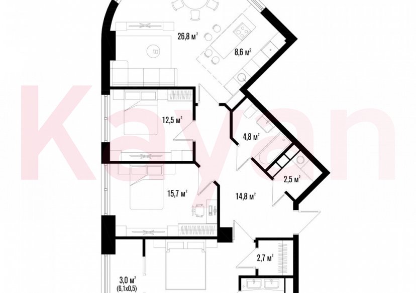 Продажа 4-комн. квартиры, 114 кв.м фото 30