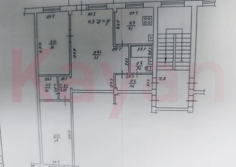 Продажа 3-комн. квартиры, 59.7 кв.м фото 14