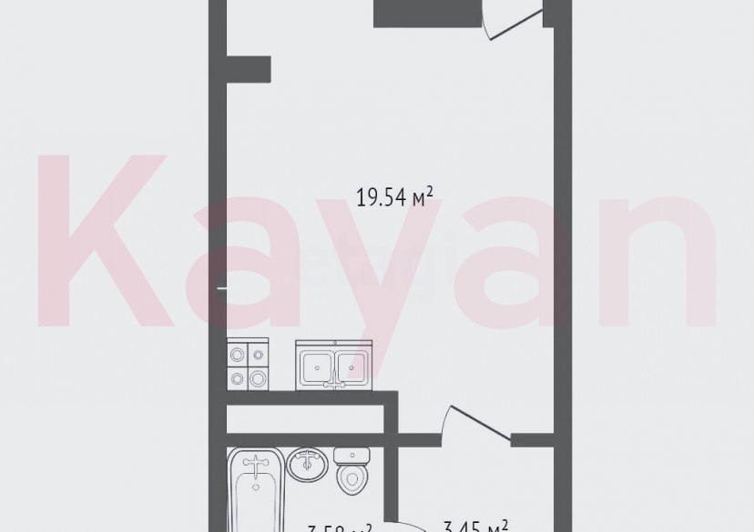 Продажа студии, 26.7 кв.м фото 8