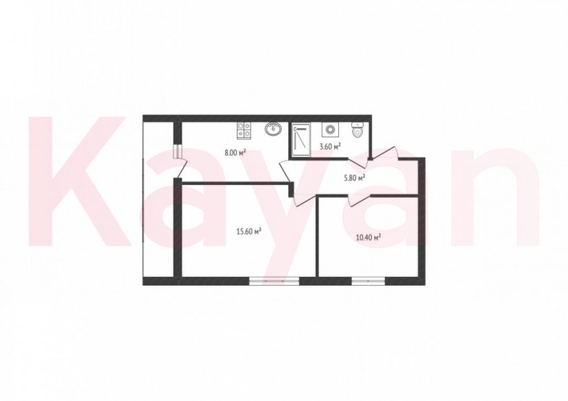 Продажа 2-комн. квартиры, 46.5 кв.м фото 13