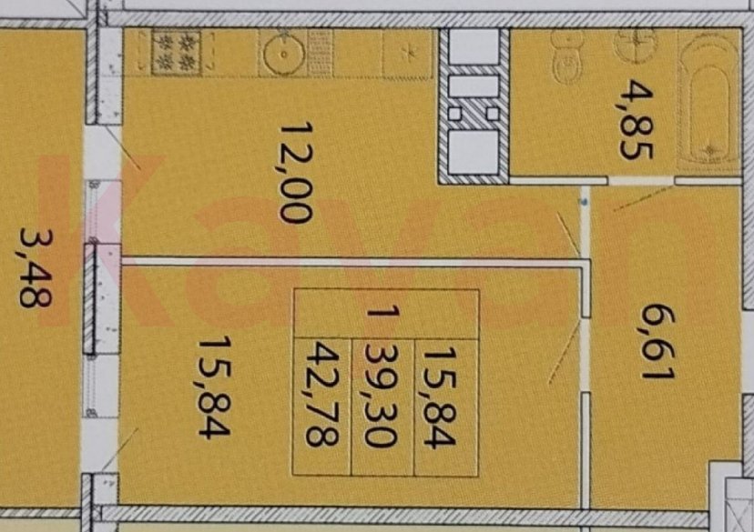 Продажа 1-комн. квартиры, 43 кв.м фото 3 Продажа 1-комн. квартиры, 43 кв.м фото 3