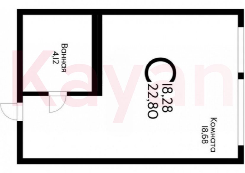 Продажа студии, 23 кв.м фото 0