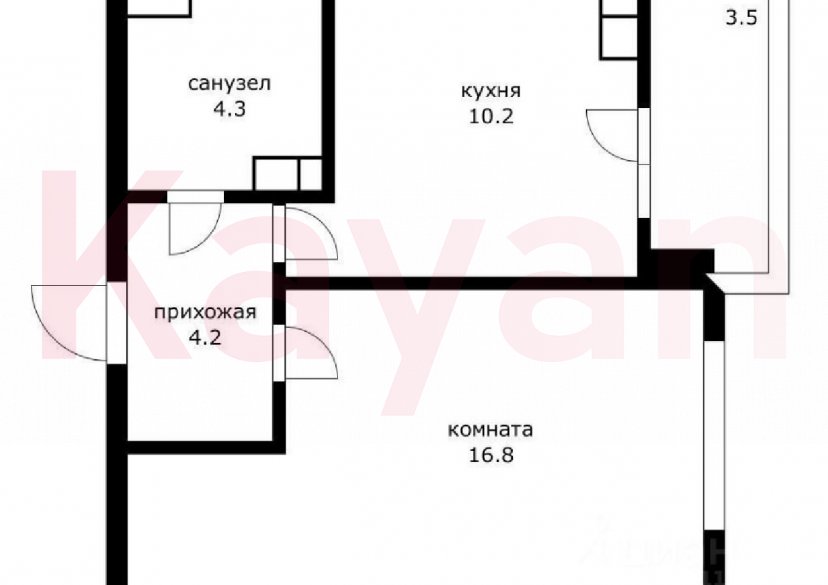 Продажа 1-комн. квартиры, 38 кв.м фото 11
