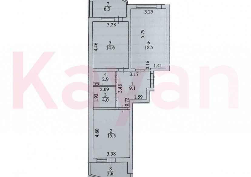 Продажа 2-комн. квартиры, 65 кв.м фото 14