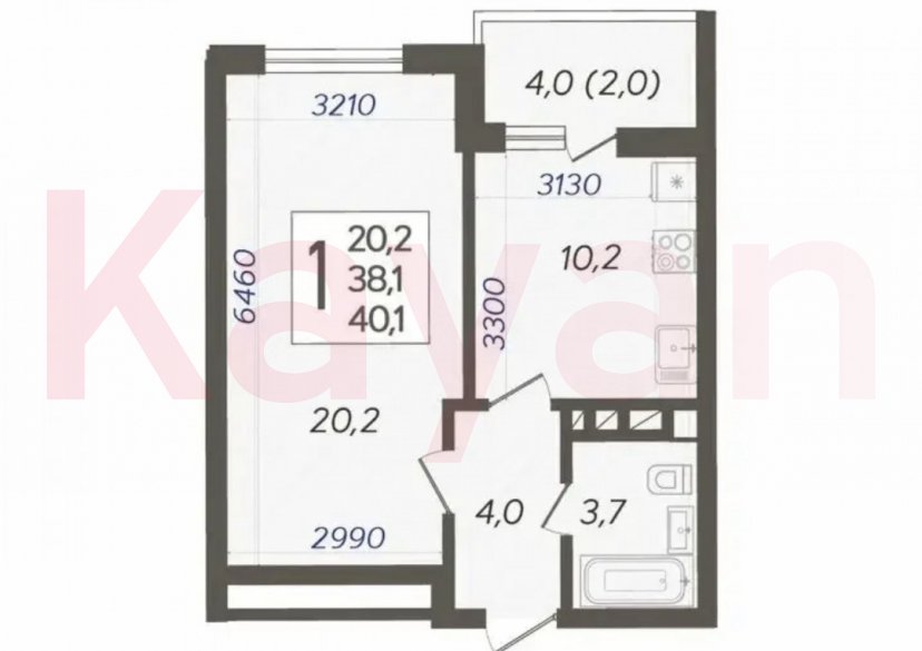 Продажа 1-комн. квартиры, 42 кв.м фото 6