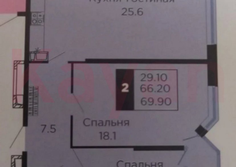 Продажа 2-комн. квартиры, 70 кв.м фото 12