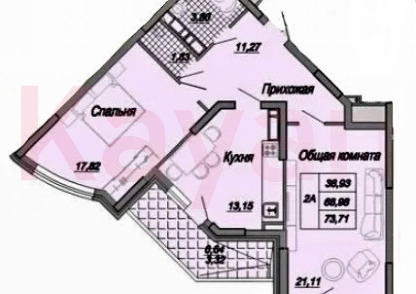 Продажа 2-комн. квартиры, 73 кв.м фото 18