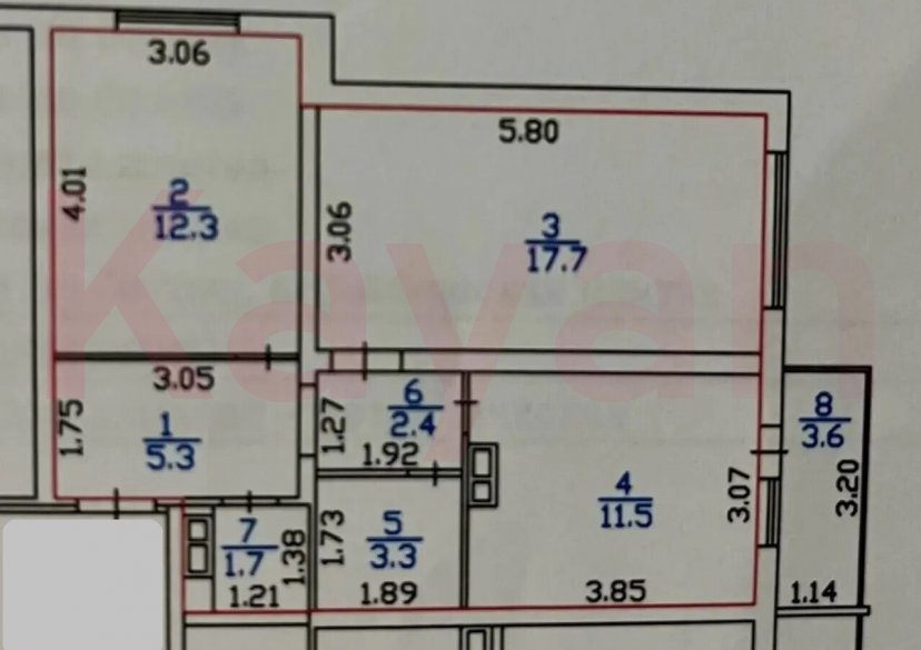 Продажа 2-комн. квартиры, 54.2 кв.м фото 17 Продажа 2-комн. квартиры, 54.2 кв.м фото 17