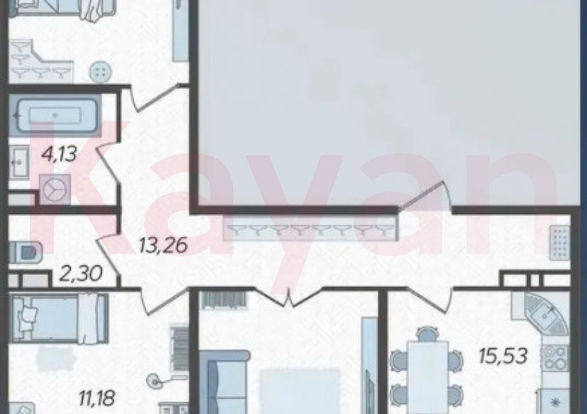 Продажа 3-комн. квартиры, 79.14 кв.м фото 5 Продажа 3-комн. квартиры, 79.14 кв.м фото 5