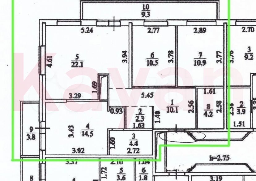Продажа 3-комн. квартиры, 82.9 кв.м фото 21
