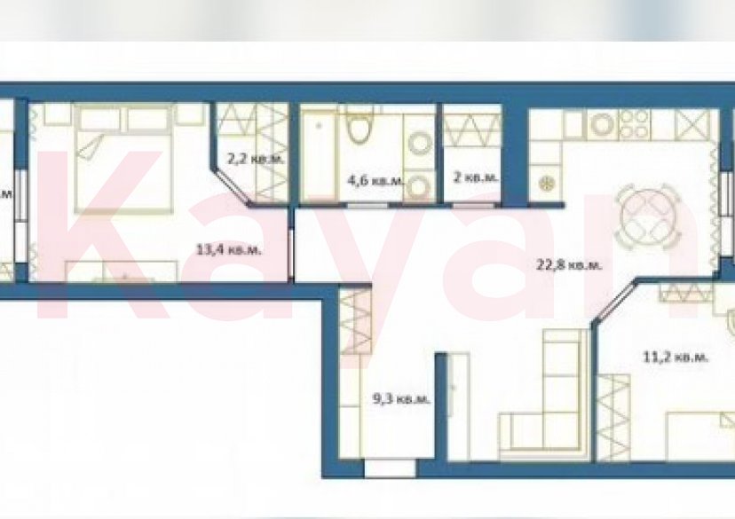 Продажа 2-комн. квартиры, 73.5 кв.м фото 12 Продажа 2-комн. квартиры, 73.5 кв.м фото 12