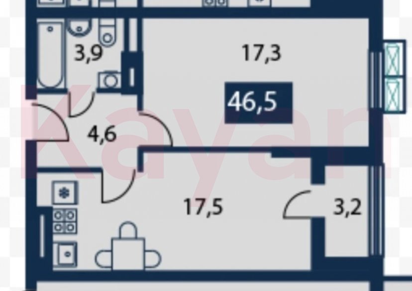 Продажа 2-комн. квартиры, 45.2 кв.м фото 18 Продажа 2-комн. квартиры, 45.2 кв.м фото 18