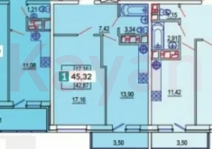 Продажа 1-комн. квартиры, 41.6 кв.м фото 17 Продажа 1-комн. квартиры, 41.6 кв.м фото 17
