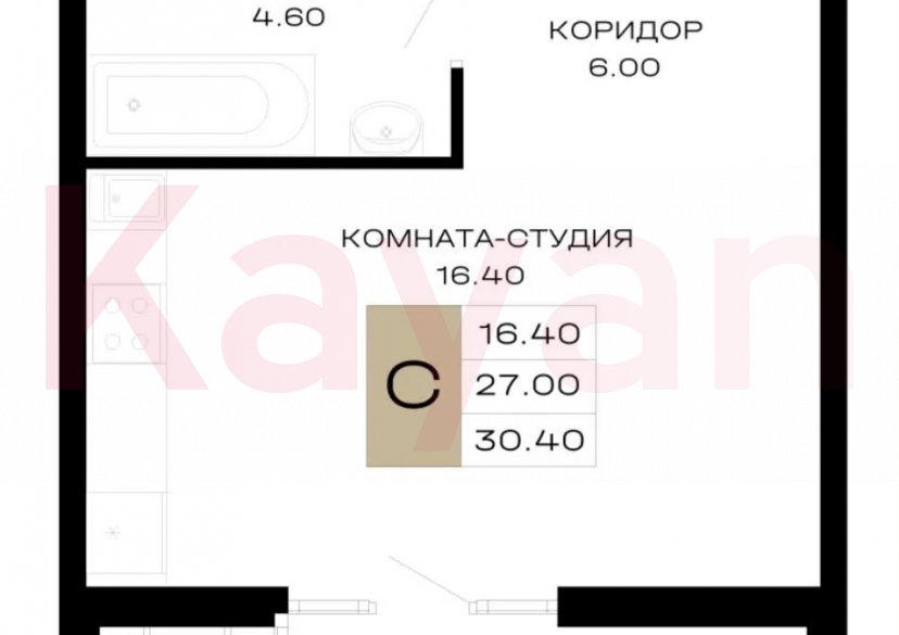 Продажа студии, 30.4 кв.м фото 19 Продажа студии, 30.4 кв.м фото 19