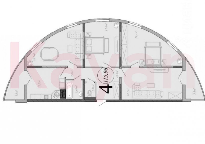 Продажа 4-комн. квартиры, 116 кв.м фото 23 Продажа 4-комн. квартиры, 116 кв.м фото 23