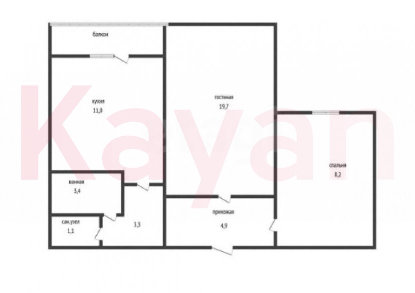 Продажа 2-комн. квартиры, 53.2 кв.м фото 10 Продажа 2-комн. квартиры, 53.2 кв.м фото 10