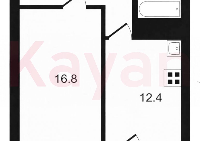 Продажа 1-комн. квартиры, 43.7 кв.м фото 10