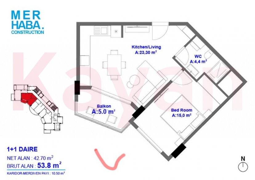 Продажа 2-комн. квартиры, 54 кв.м фото 11