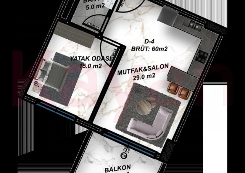 Продажа 2-комн. квартиры, 60 кв.м фото 2