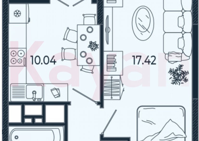 Продажа 1-комн. квартиры, 31.08 кв.м фото 1 Продажа 1-комн. квартиры, 31.08 кв.м фото 1