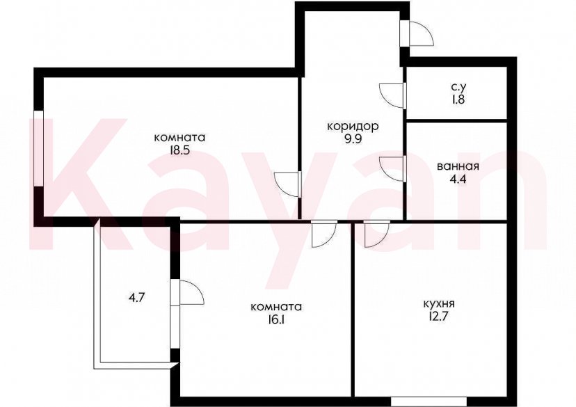 Продажа 2-комн. квартиры, 68 кв.м фото 17