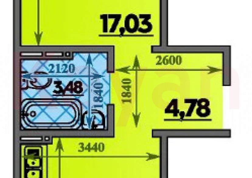 Продажа 1-комн. квартиры, 40 кв.м фото 4