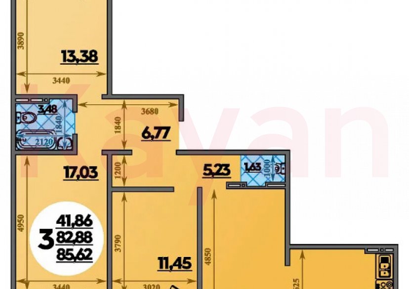 Продажа 3-комн. квартиры, 85.6 кв.м фото 4 Продажа 3-комн. квартиры, 85.6 кв.м фото 4