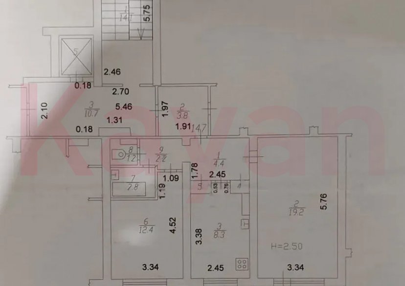 Продажа 2-комн. квартиры, 54 кв.м фото 12