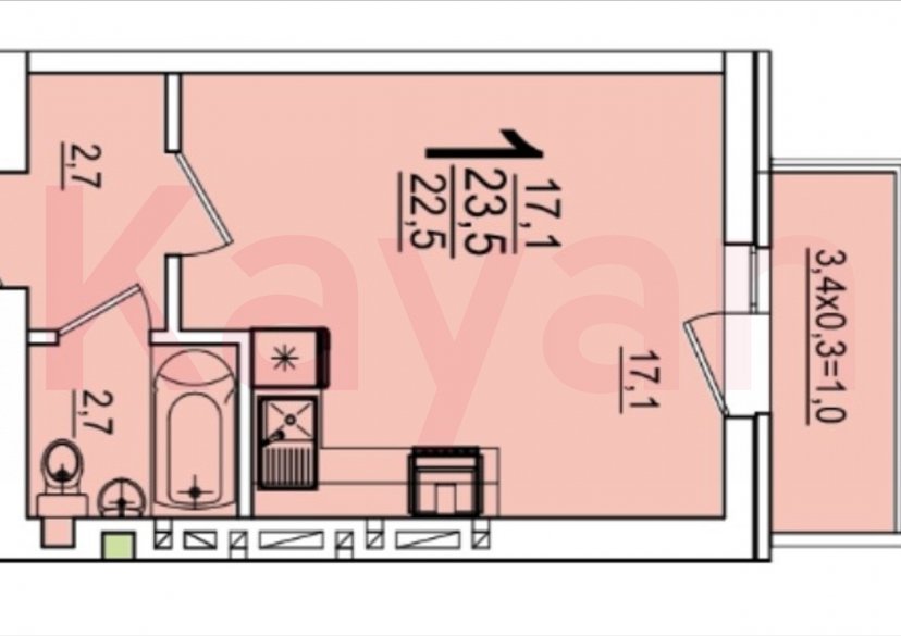 Продажа студии, 26 кв.м фото 21 Продажа студии, 26 кв.м фото 21