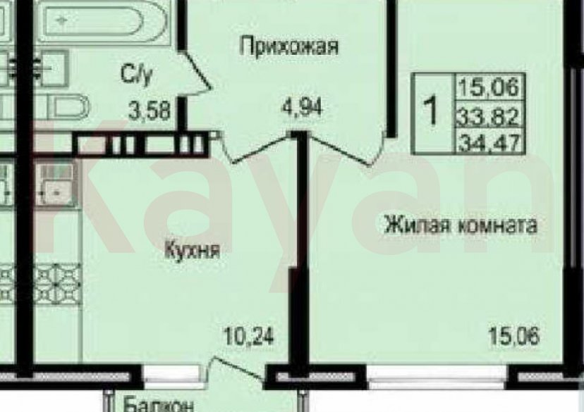 Продажа 1-комн. квартиры, 34 кв.м фото 12 Продажа 1-комн. квартиры, 34 кв.м фото 12