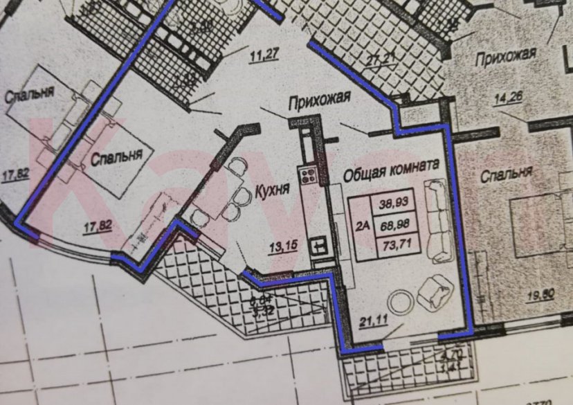 Продажа 2-комн. квартиры, 73.7 кв.м фото 15