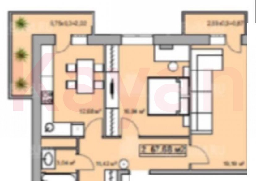 Продажа 2-комн. квартиры, 74.4 кв.м фото 11 Продажа 2-комн. квартиры, 74.4 кв.м фото 11