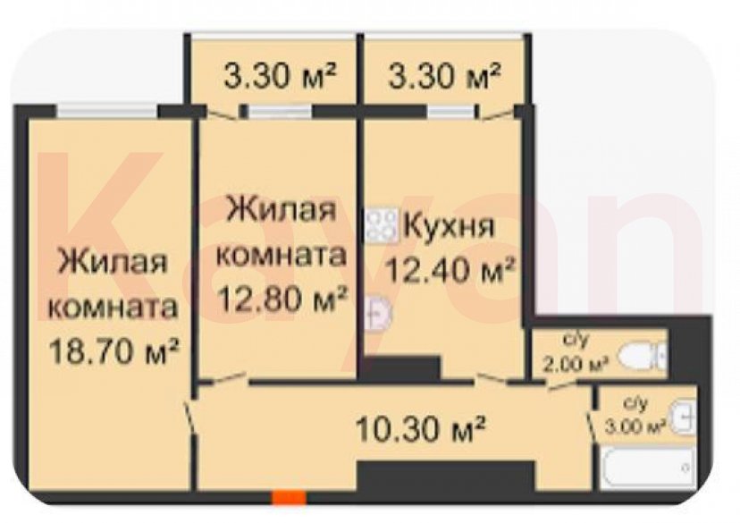 Продажа 2-комн. квартиры, 65.8 кв.м фото 12 Продажа 2-комн. квартиры, 65.8 кв.м фото 12