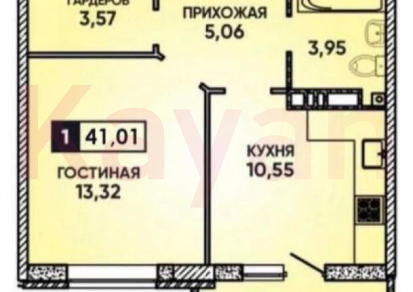 Продажа 1-комн. квартиры, 41 кв.м фото 13