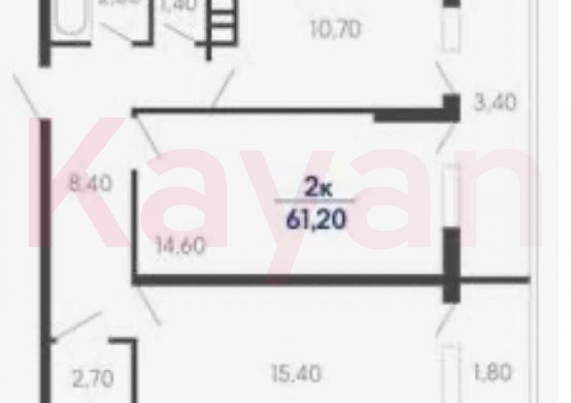 Продажа 2-комн. квартиры, 61.2 кв.м фото 14